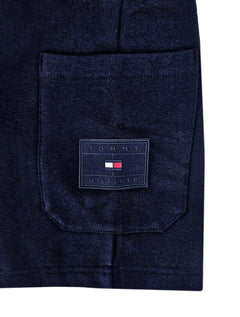 Bermuda Tommy Hilfiger Moletom Graphic Cargo Azul Marinho