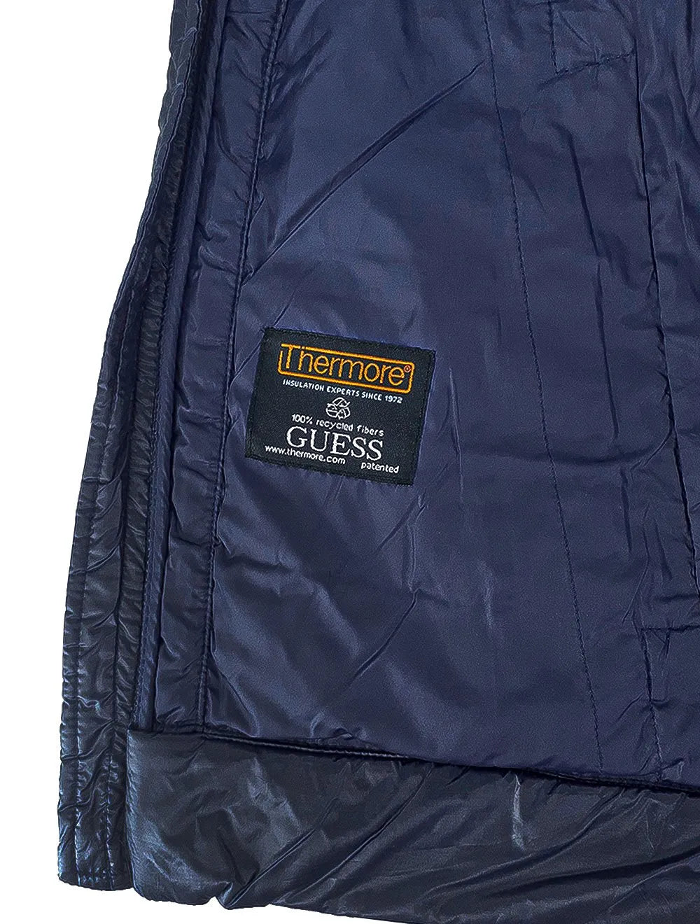 Jaqueta Guess Masculina Nylon Doudoune Urban Azul Marinho