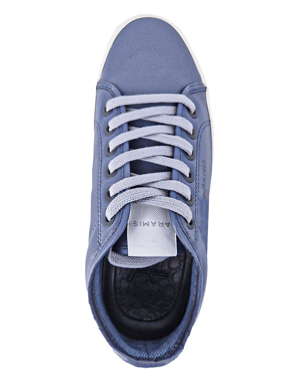 Tênis Aramis Masculino Couro Recortes Deep Leather Azul Índigo
