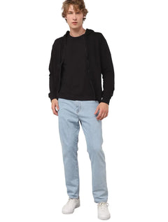 Moletom Ellus Masculino Hoodie Basico Easa Ziper Preto