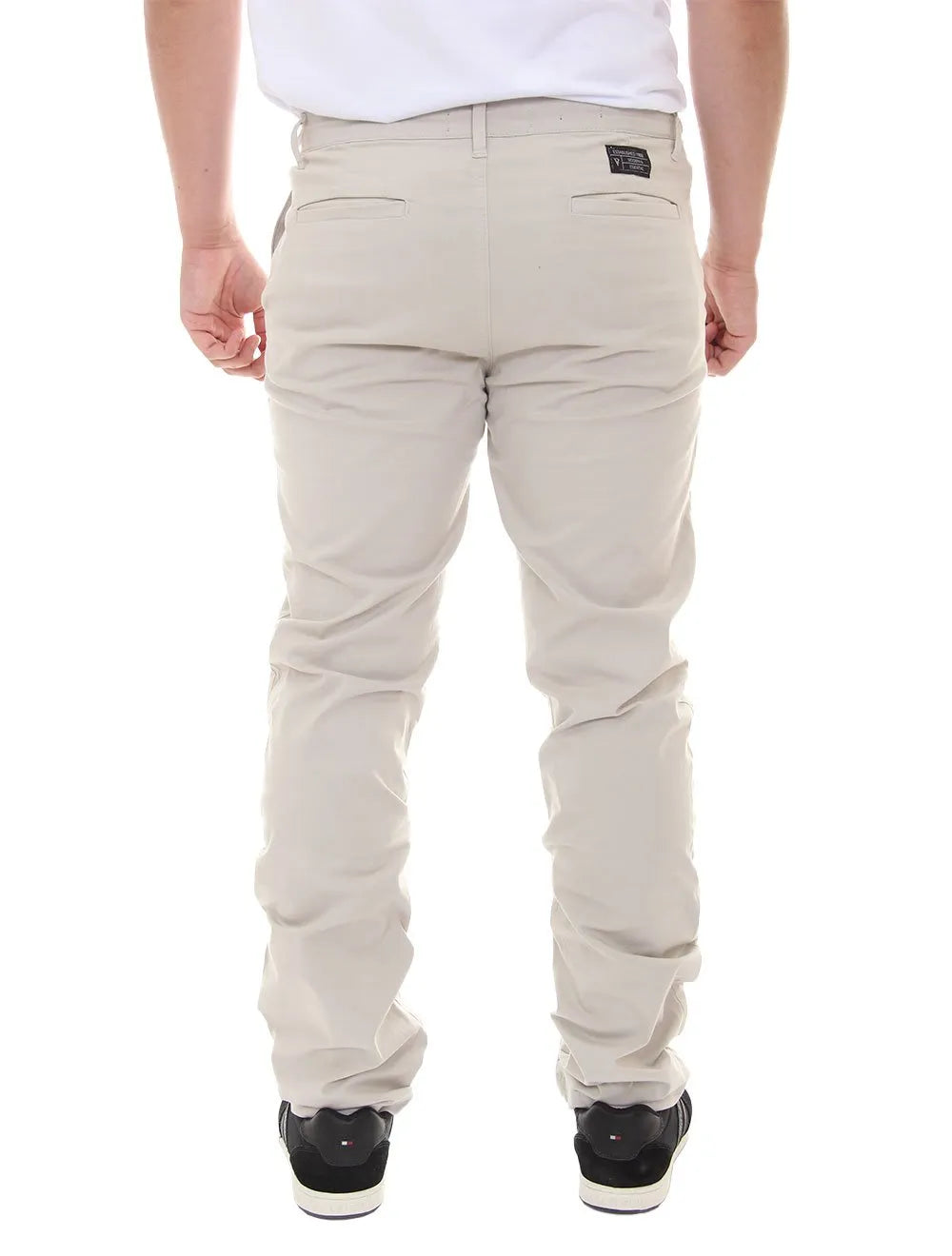 Calça VR Masculina Chino Color Canvas Slim Areia