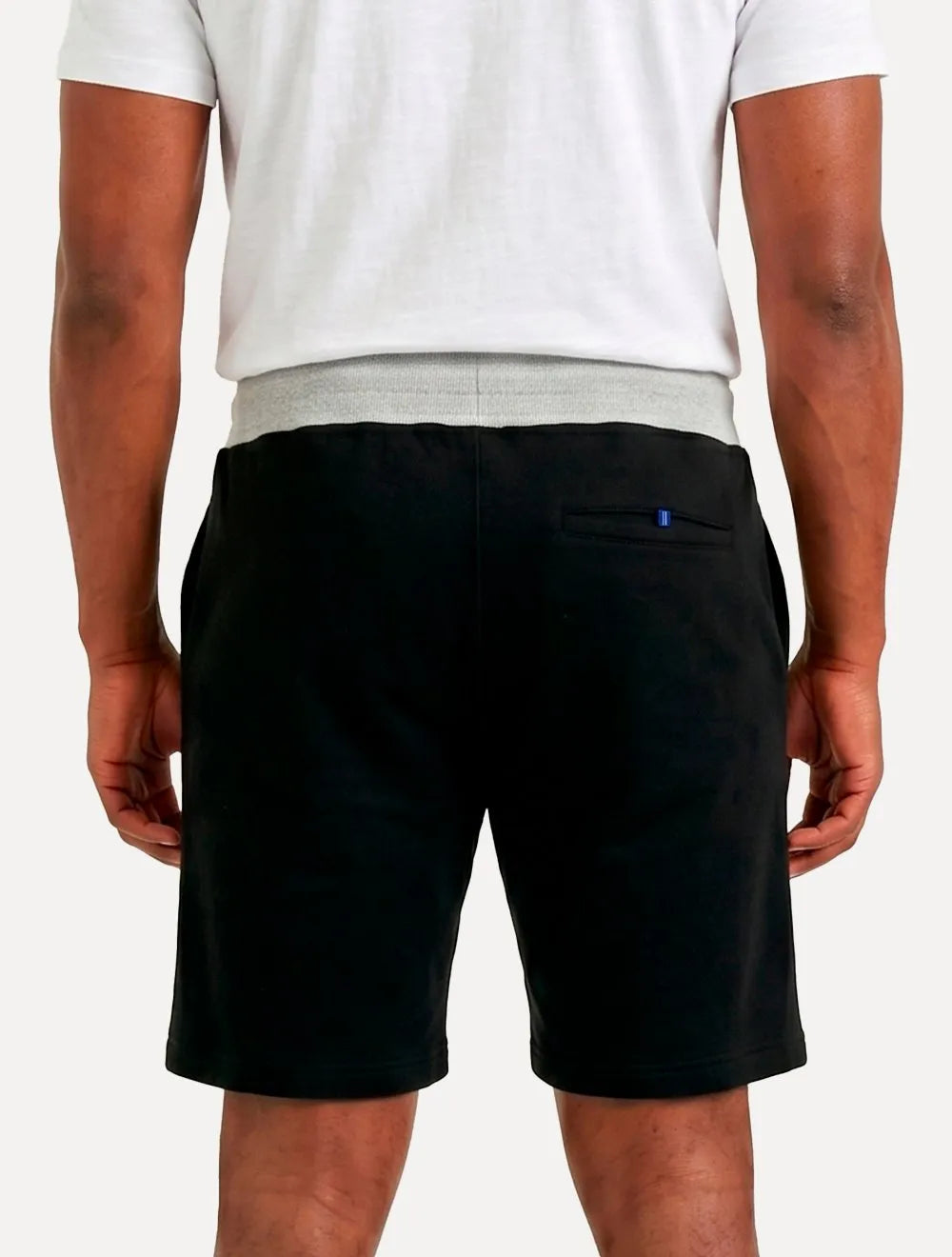 Bermuda Nautica Masculina Moletom Core Vertical Logo Preta