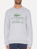 Moletom Lacoste Masculino Cotton Plush Branded Jogger Cinza Mescla