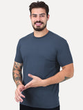 Camiseta K&J Black Premium Viscose Flex Azul Marinho