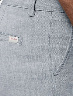 Bermuda Calvin Klein Jeans Masculina Chino Azul Claro Mescla