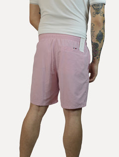 Short Tommy Hilfiger Masculino Swimwear Drawstring Logo Rosa