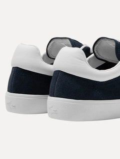 Tênis Lacoste Masculino Couro Suede Baseshot Nvy/Wht Azu Marinho