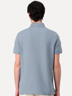Polo Tommy Hilfiger Masculina Regular Piquet 1985 Azul Eclesiástico