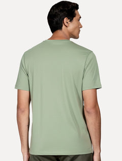 Camiseta Aramis Masculina Basic Lisa Mono Icon Verde Menta