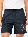 Short Tommy Hilfiger Long Drawstring Embroidered Circle Marinho