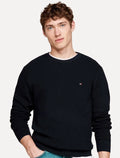 Suéter Tommy Hilfiger Masculino Essential C-Neck Structured Azul Marinho