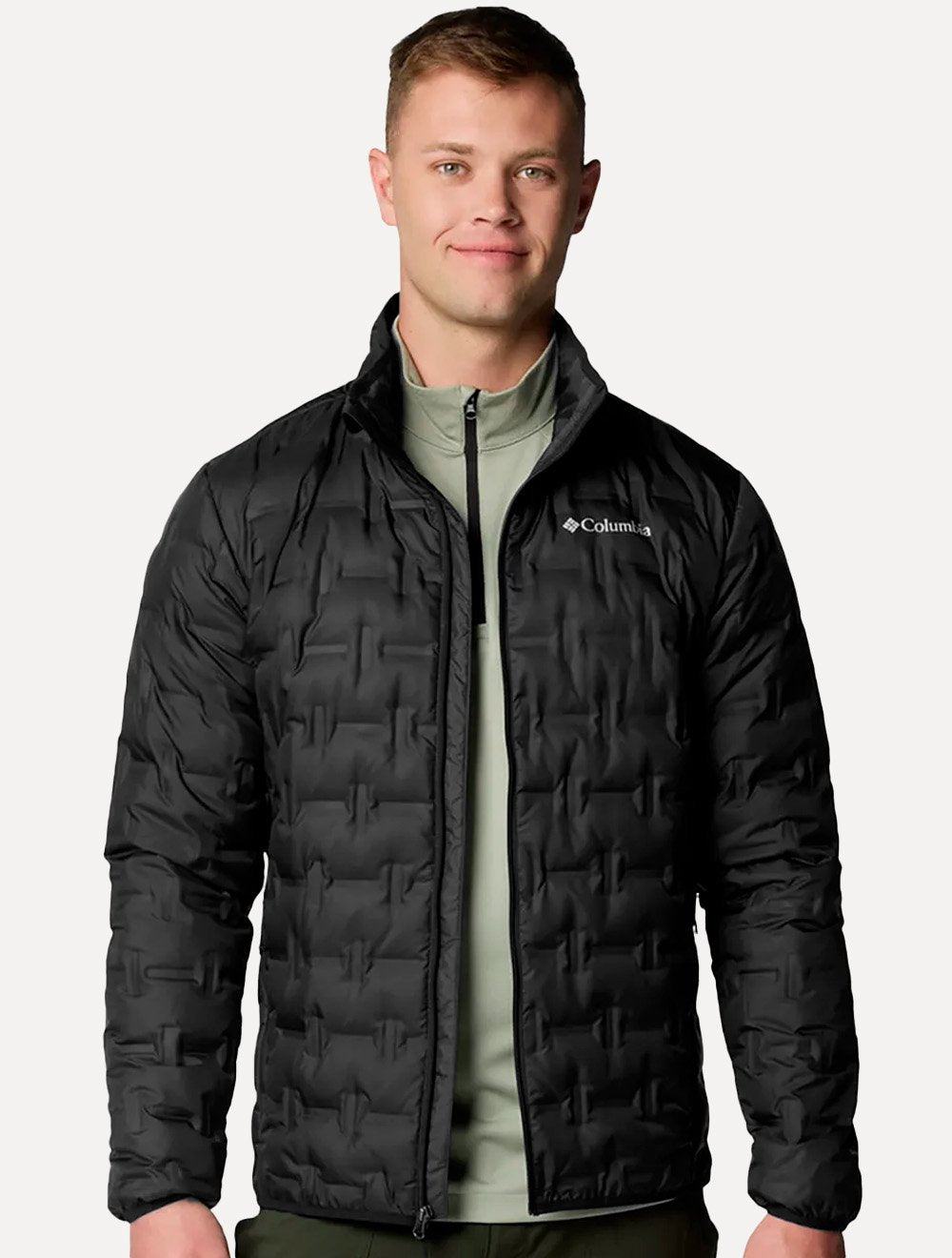 Jaqueta Columbia Masculina Delta Ridge II Down Sem Capuz Preta 
