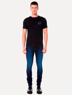 Camiseta John John Masculina Relaxed Puffed Logo Preta