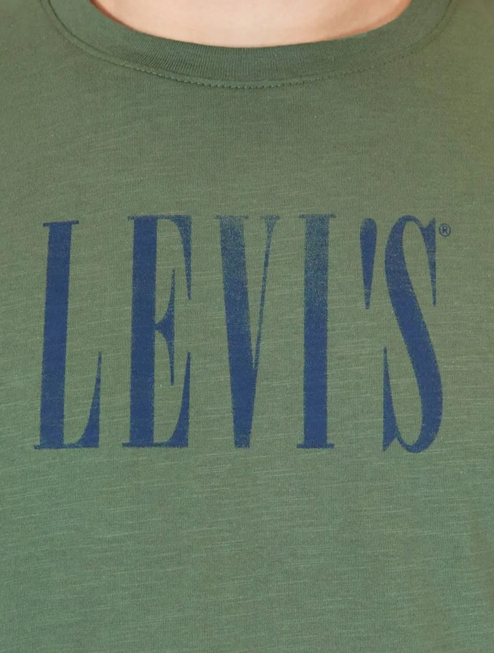 Camiseta Levis Masculina Standard Relaxed Blu Center Logo Verde