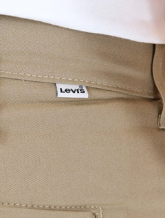 Bermuda Levis Masculina Sarja Chino Straight Cáqui Escuro