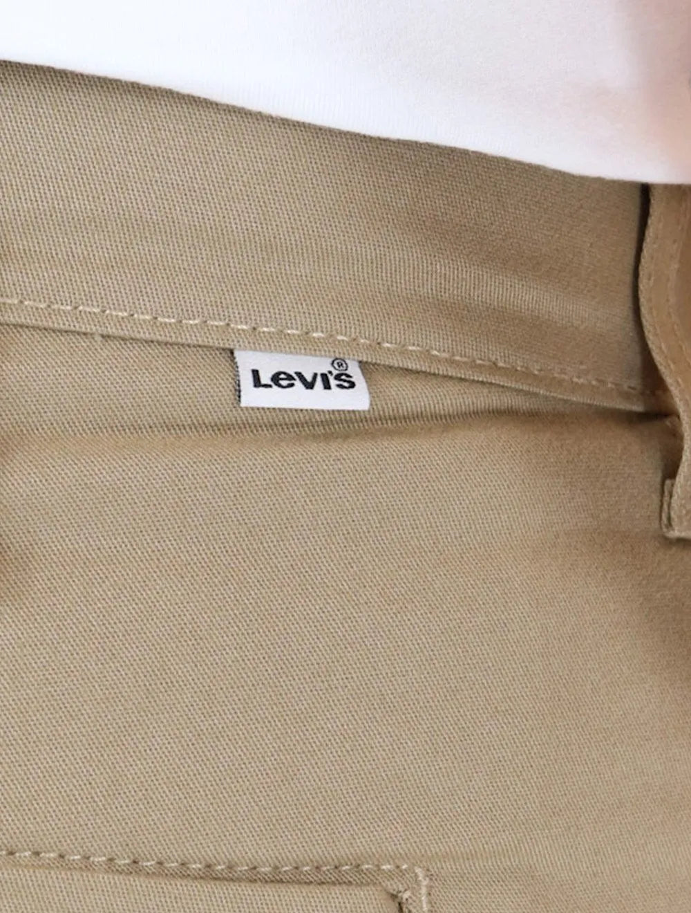 Bermuda Levis Masculina Sarja Chino Straight Cáqui Escuro