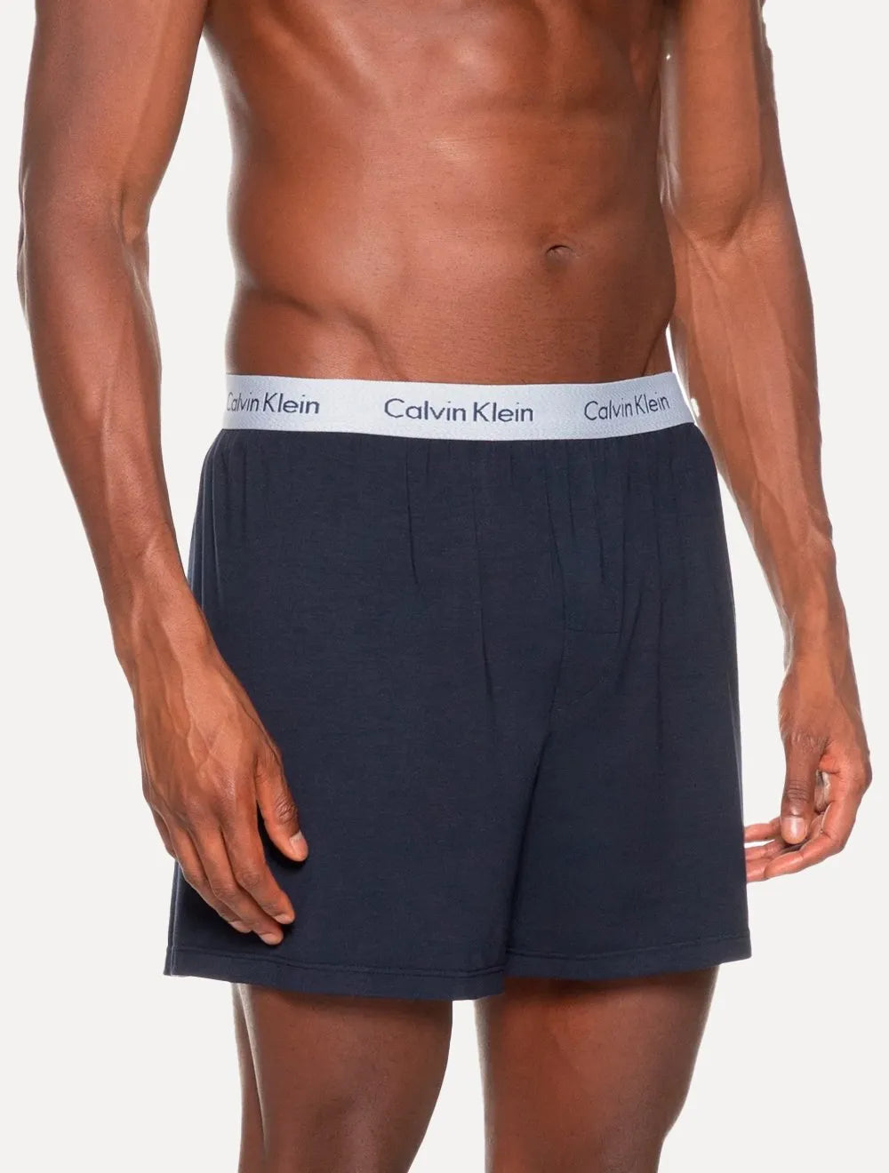 Cueca Calvin Klein Samba Canção Modal Logo Mescla/Marinho1UN