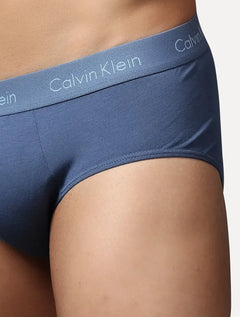 Cueca Calvin Klein Underwear Trunk Modal Logo Azul Médio 1UN