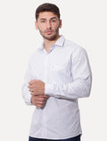 Camisa Dudalina Masculina Comfort Superfine Cotton Pocket Grid Azul Claro