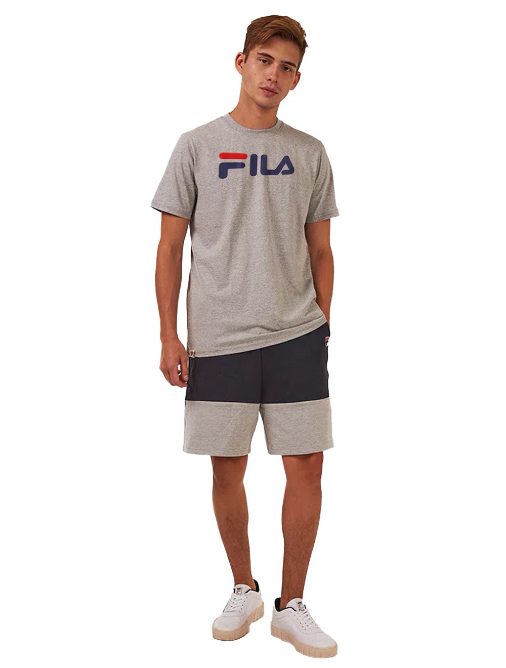 Camiseta Fila Masculina Letter Premium Cinza