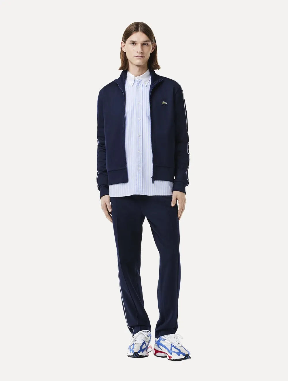 Moletom Lacoste Masculino Sport Piquet Original Paris Azul Marinho