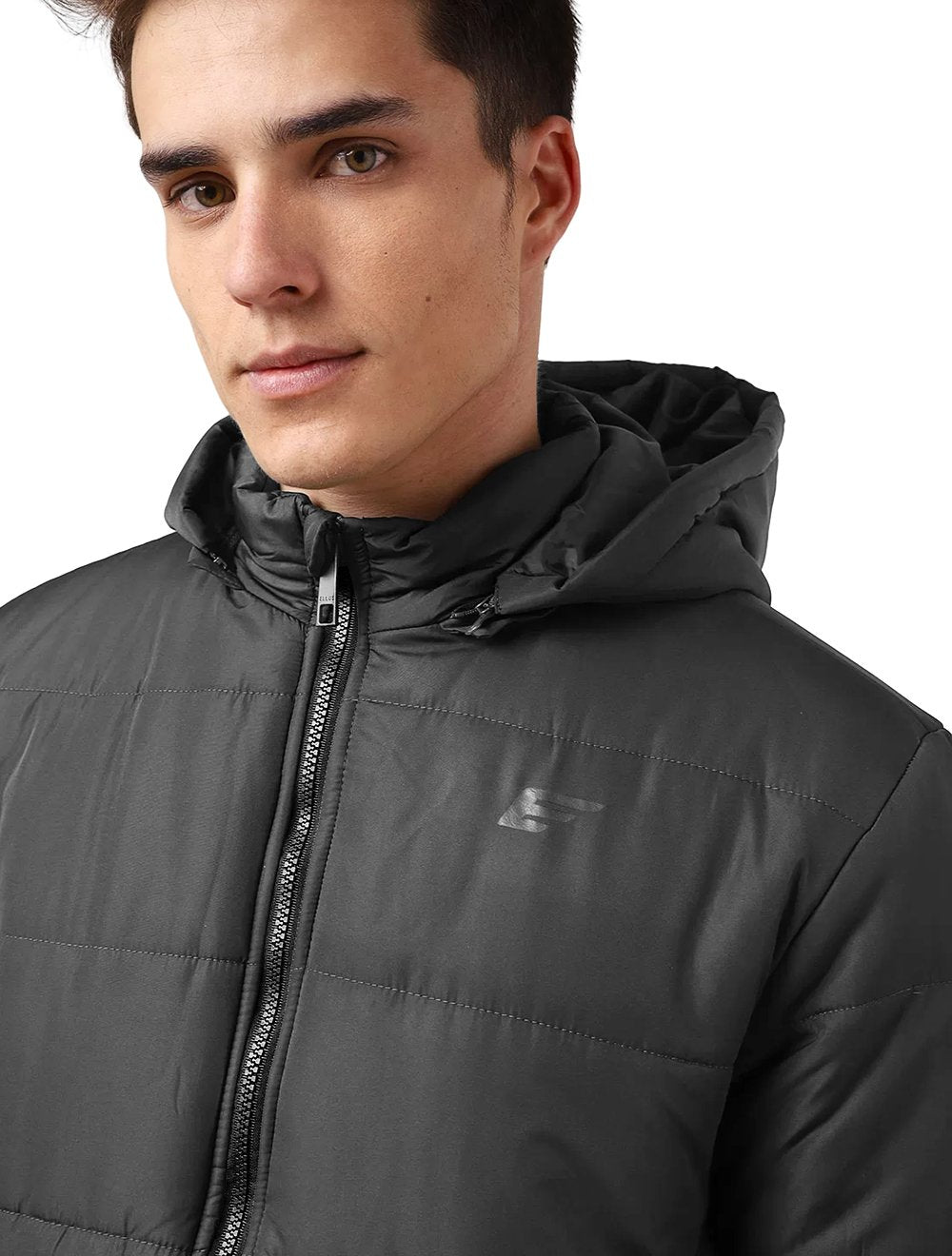 Jaqueta Ellus Masculina Nylon Down Ribbon Hood Preta