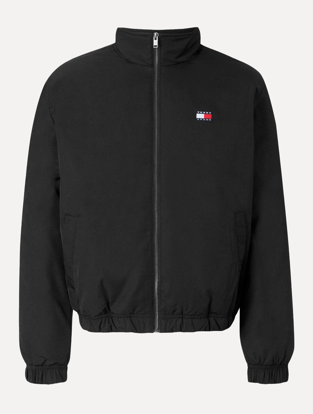 Jaqueta Tommy Jeans Masculina Essential Padded Logo Collar Preta