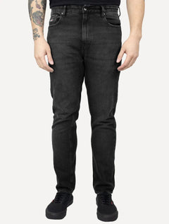 Calça Tommy Jeans Masculina Dad Regular Tapered Preta