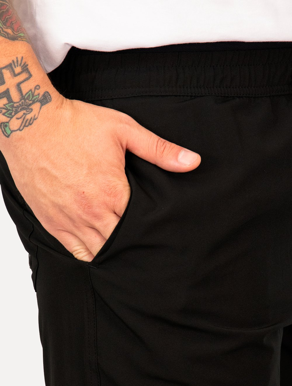 Short Original Penguin Masculino D'Água Estampa Localizada Preto