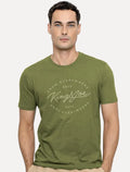 Camiseta King & Joe Masculina Signature Circle Estd 2013 Verde Oliva
