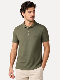 Polo John John Masculina Slim Fit New Simple Basic Verde Militar