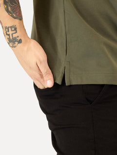 Camiseta Aramis Masculina Regular Piquet Classica Verde Médio