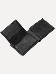 Carteira Aramis Masculina Couro Floater Horizontal Preto