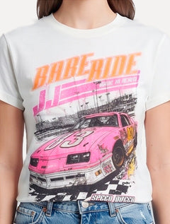 Camiseta John John Feminina Speedy Queen Babe Ride Off White
