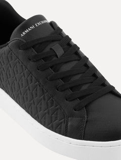 Tênis Armani Exchange Masculino London Logado Preto