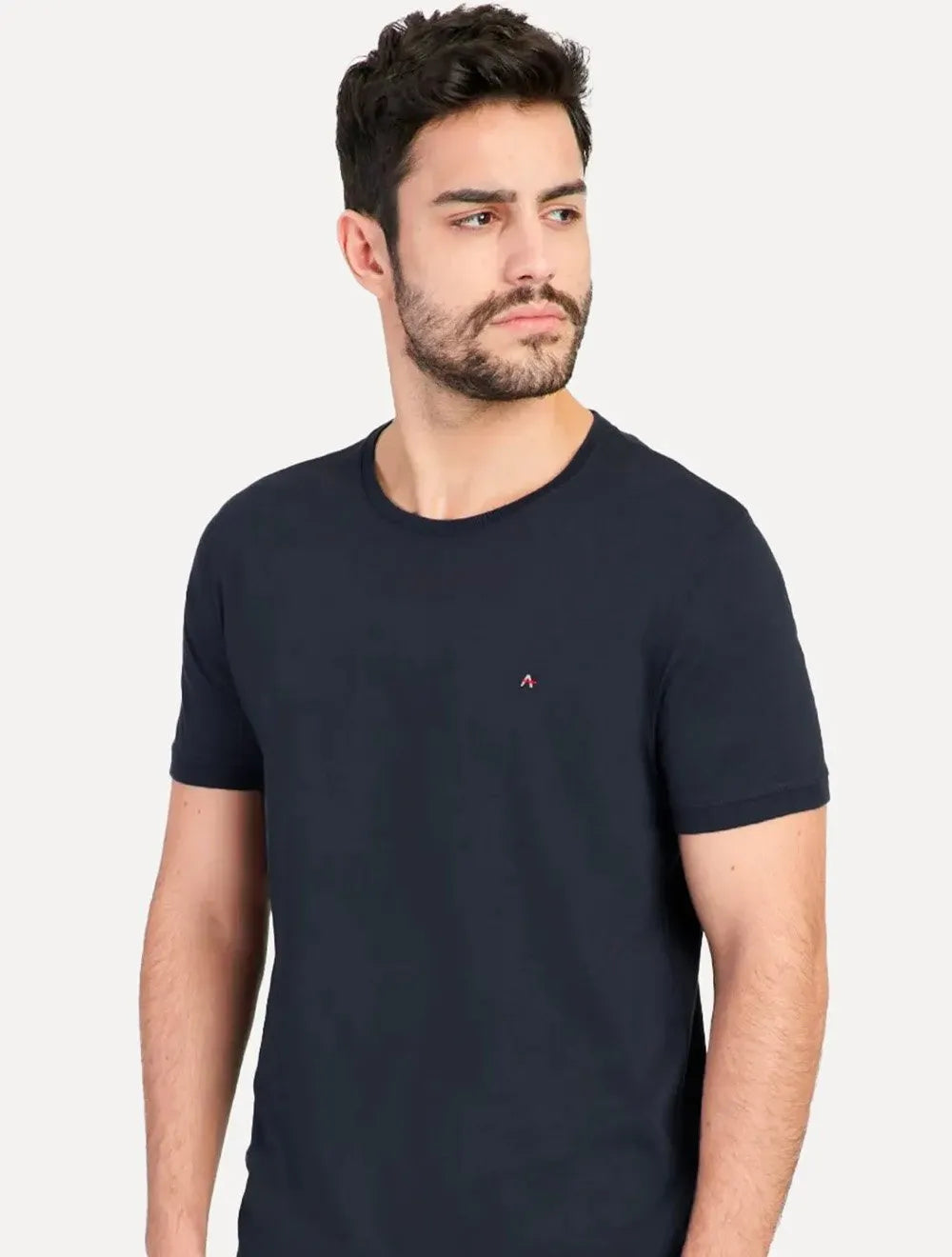Kit Camisetas Aramis | Basic Lisa Preta/Azul Marinho