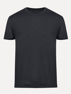 Camiseta Aramis Masculina Basic Lisa Mono Icon Cinza Escuro