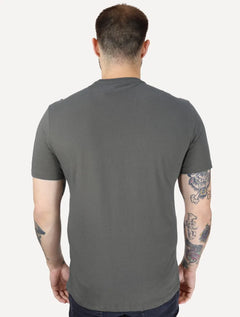 Camiseta Guess Masculina Silk Logo Scratchs Grafite