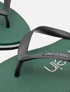 Chinelo Calvin Klein Jeans Swin Contrast Logo Re Issue Verde