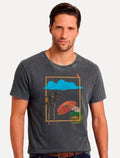 Camiseta Reserva Masculina Regular Summer Stoned Chumbo