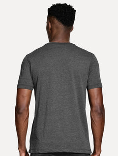 Camiseta Aramis Masculina Basic Lisa Mono Icon Cinza Mescla