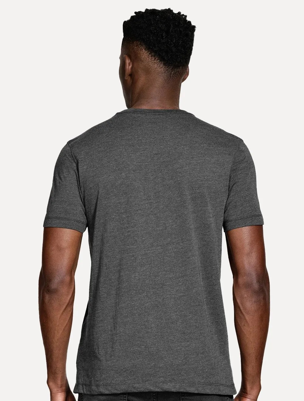 Camiseta Aramis Masculina Basic Lisa Mono Icon Cinza Mescla