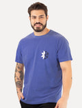 Camiseta Osklen Masculina Regular Stone Snow Smooth Back Icon Azul Royal