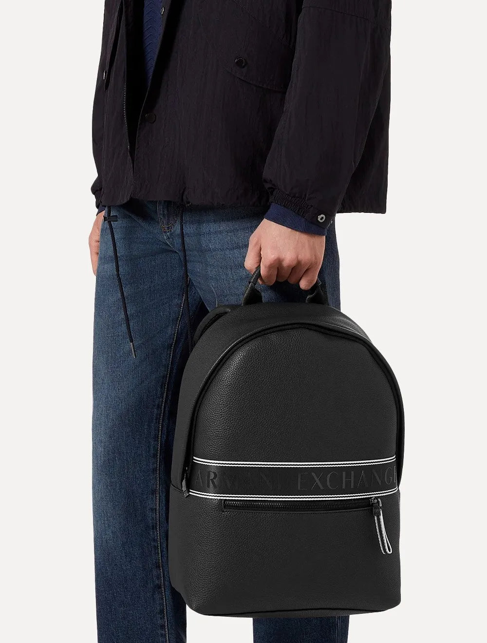Mochila Armani Exchange Masculina Casual Preta