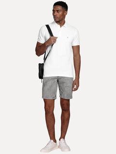Polo Aramis Masculina Piquet Inner Detail Dark Logo Branca
