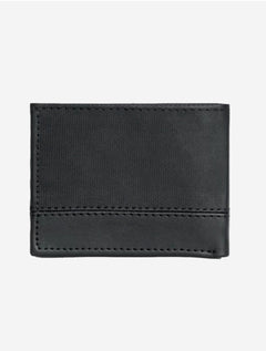 Carteira Levis Masculina Couro ID Bifold Texture Preta