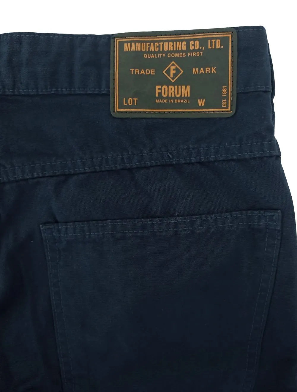 Bermuda Forum Masculina Sarja Paul Slim Tailor Azul Marinho