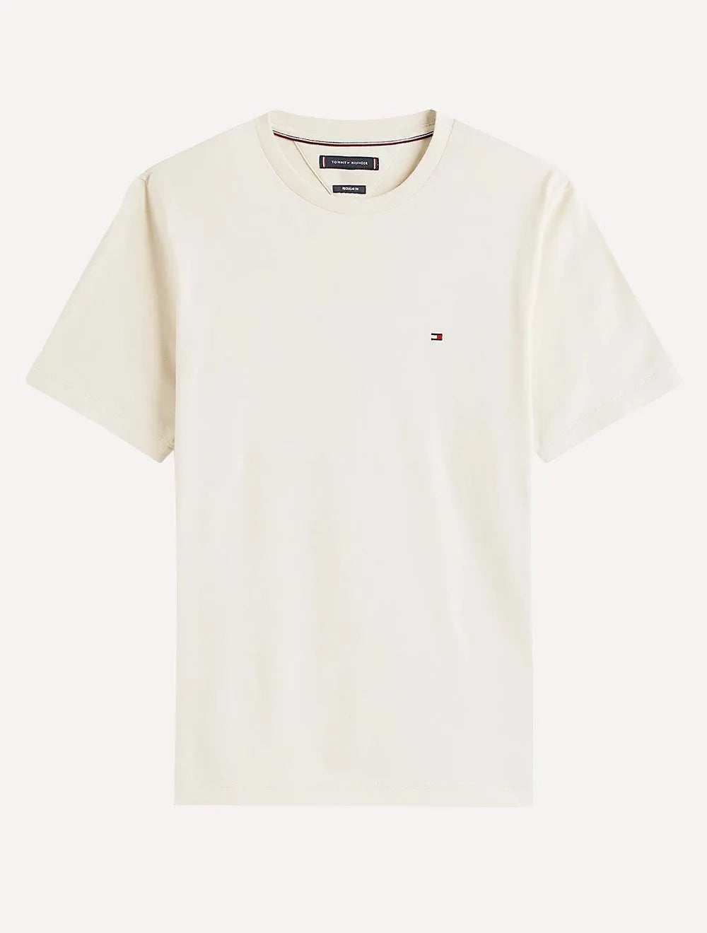 Camiseta Tommy Hilfiger Masculina Slim Fit Essential Stretch Creme