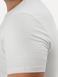 Camiseta Guess Masculina Patch Logo Branca
