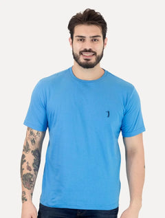 Camiseta Aleatory Masculina Navy Icon Azul Mescla